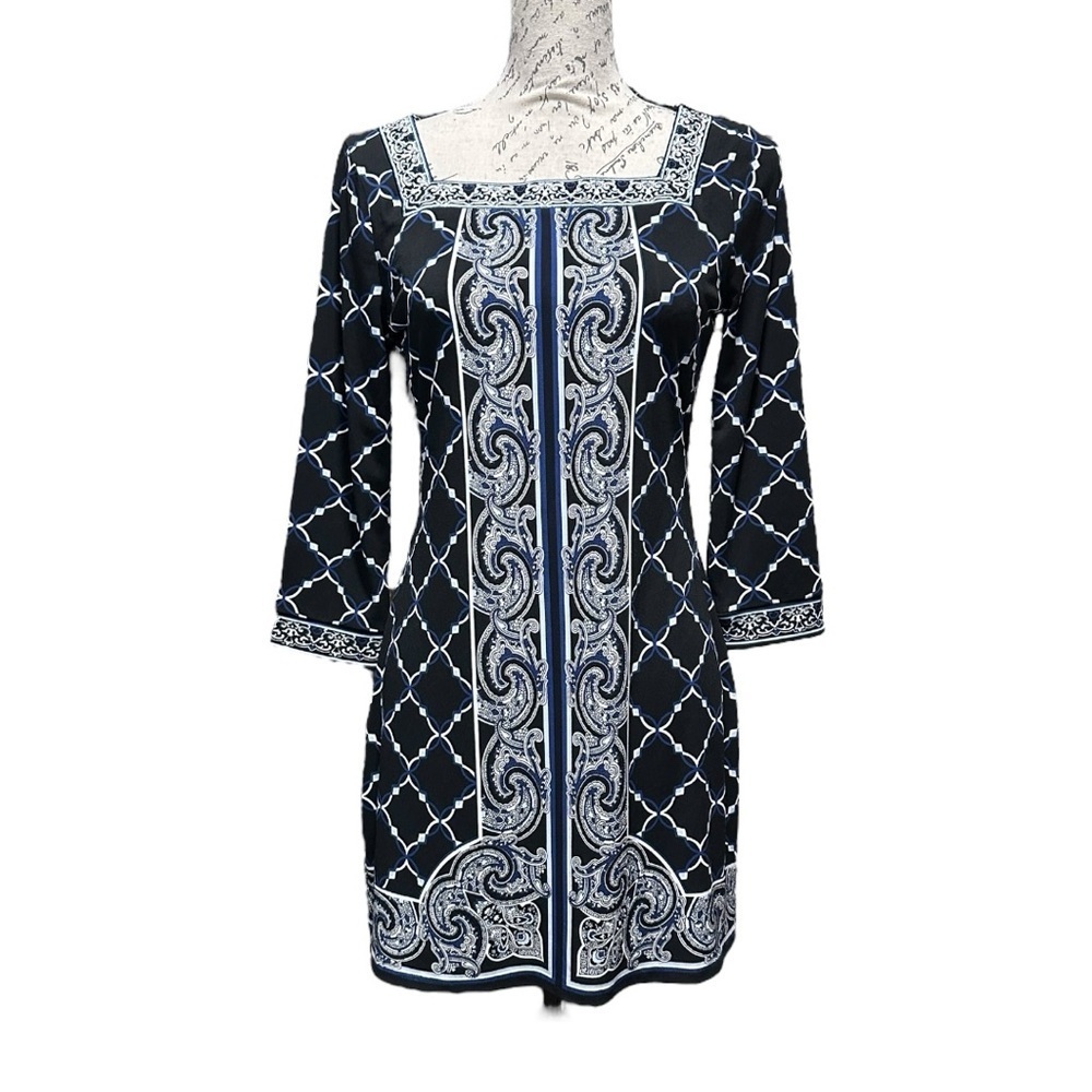 WHBM Multicolor Tunic Mini Dress Size Medium